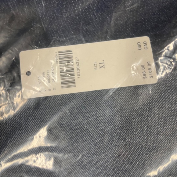 NWT - Anthropologie The Keira Denim Waisted Blouse by Pilcro - Picture 8 of 9